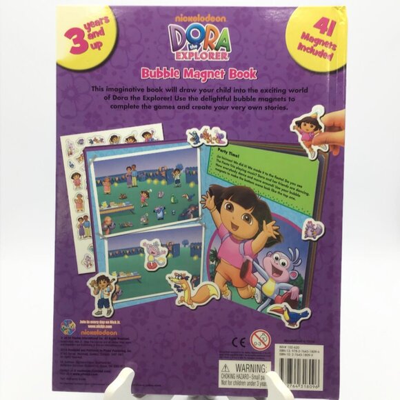 Dora the Explorer Bubble Magnet Book Picture Story w/ 40+ Magnets Nickelodeon - Picture 5 of 7